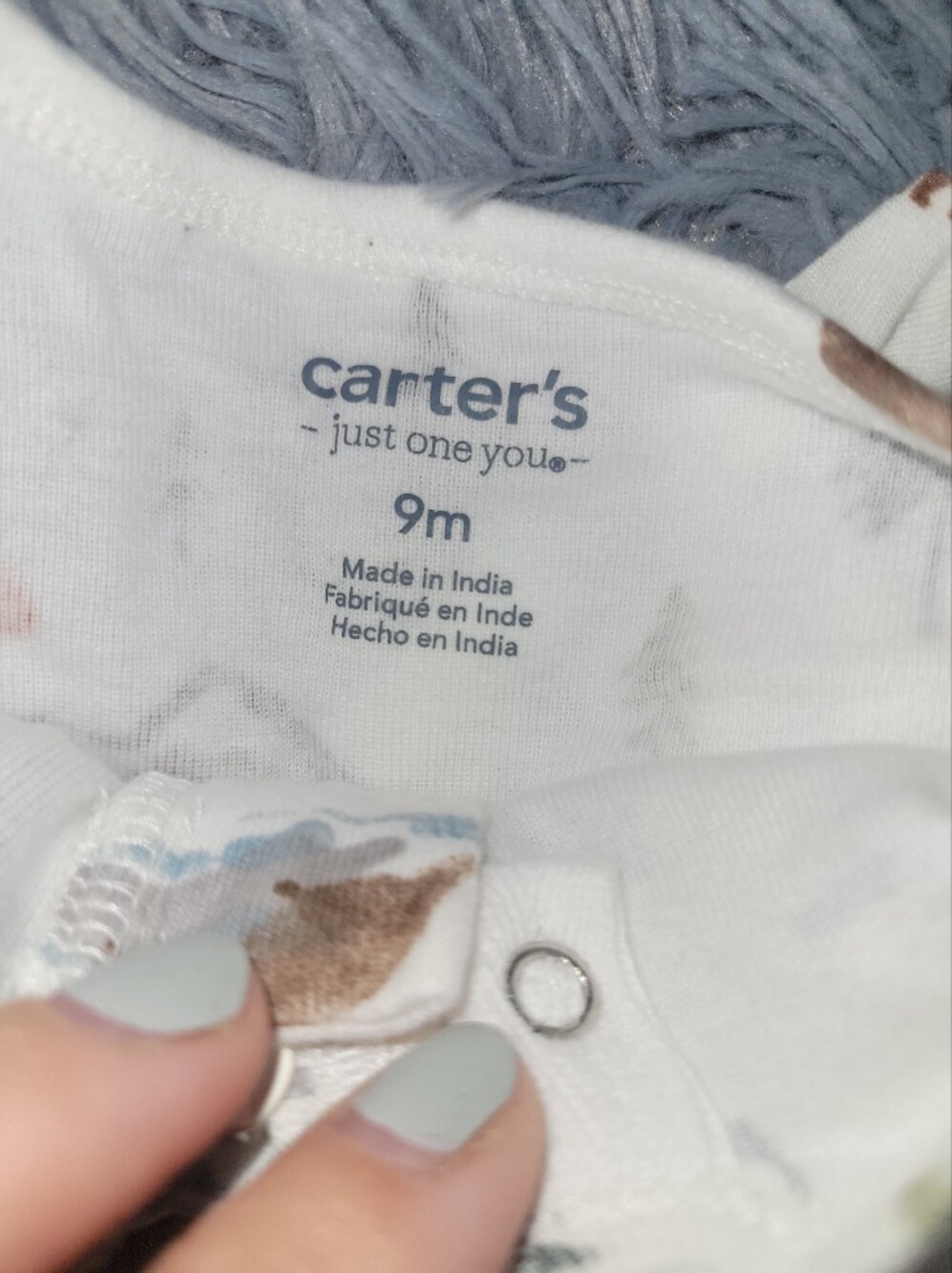 SET OF 5 Carter's Baby Footie Pajamas Size 9 Months - Picture 2 of 7